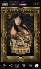 TOPPS WWE SLAM DIGITAL CARD 2021 CHYNA SR RELIC SERIES GOLD