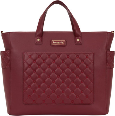 Mo Red Convertible Backpack Tote & Crossbody Bag - Chic & Functional Design