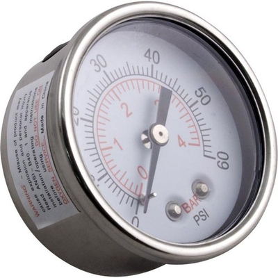 #ad Pressure Gauge WW Clearwater II 1 4quot;mpt 0 60psi Back Mount $38.70