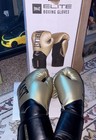 Everlast Elite 14 oz Boxing Gloves Gold & Black — photo 3