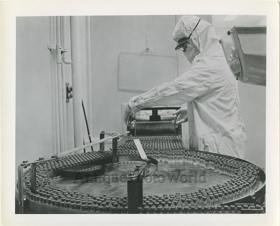 Measles Laboratory Vaccine Scientist Vintage Photo