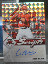 2022 Panini Mosaic #SC-CW - Scripts Prizm - Cody Wilson Autograph (FAU Owls)