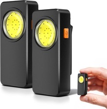 2Pack Rechargeable EDC Flashlight with 4 Lighting Modes, 600 Lumens Running Ligh