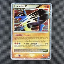 Pokemon TCG Lucario LV.X 122/123 DP Mysterious Treasures Ultra Rare Holo Card on eBay
