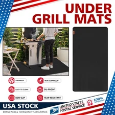 48"x30" Fire Pit Mat Thickened Fireproof Oil Proofing Wood Stove Under Grill