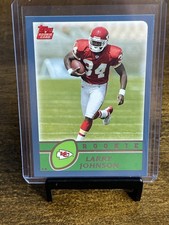 2003 Topps Collection Larry Johnson Rookie Card Kansas City Chiefs. rookie card picture