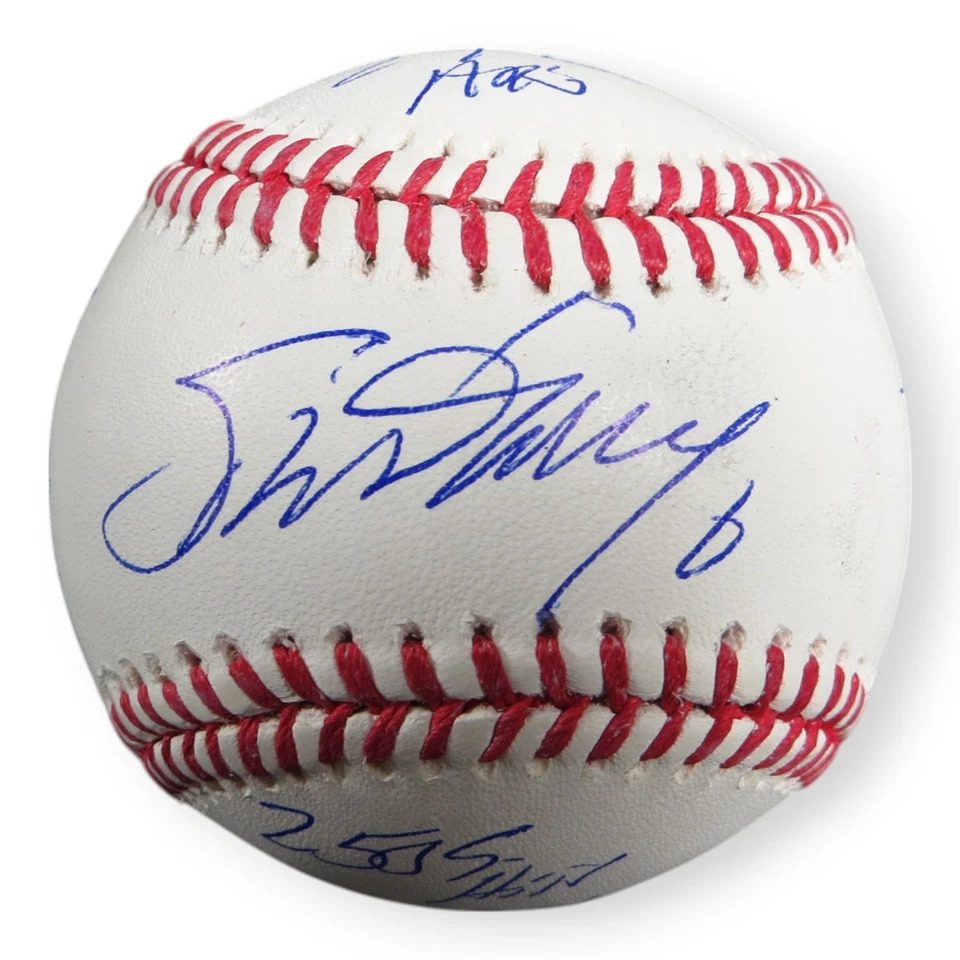 Steve Garvey Signed Autographed Baseball Dodgers Stat Inscribed #/81 JSA Witness