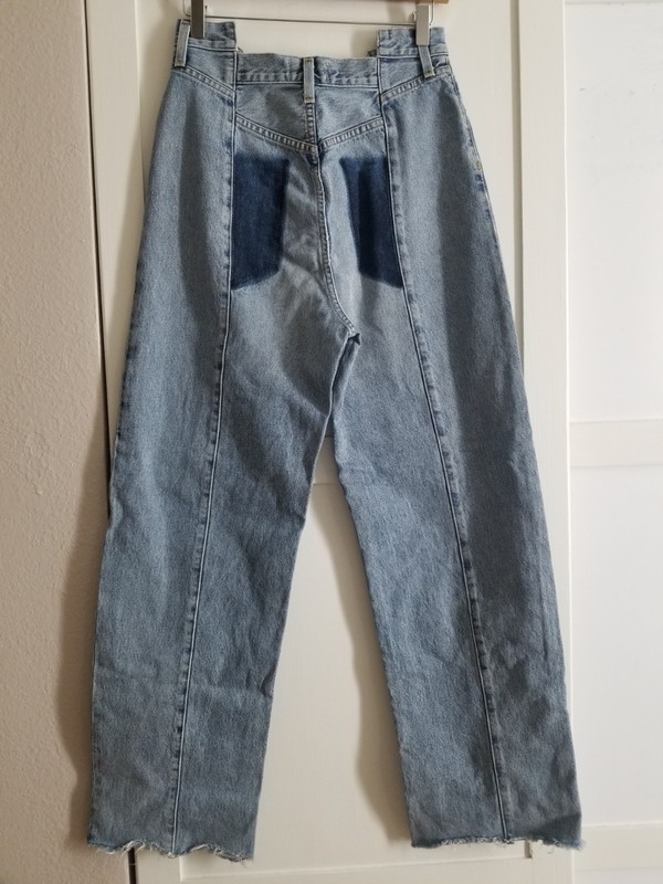 Agolde Pieced Angled High Rise Jeans in Matrix Women's 27