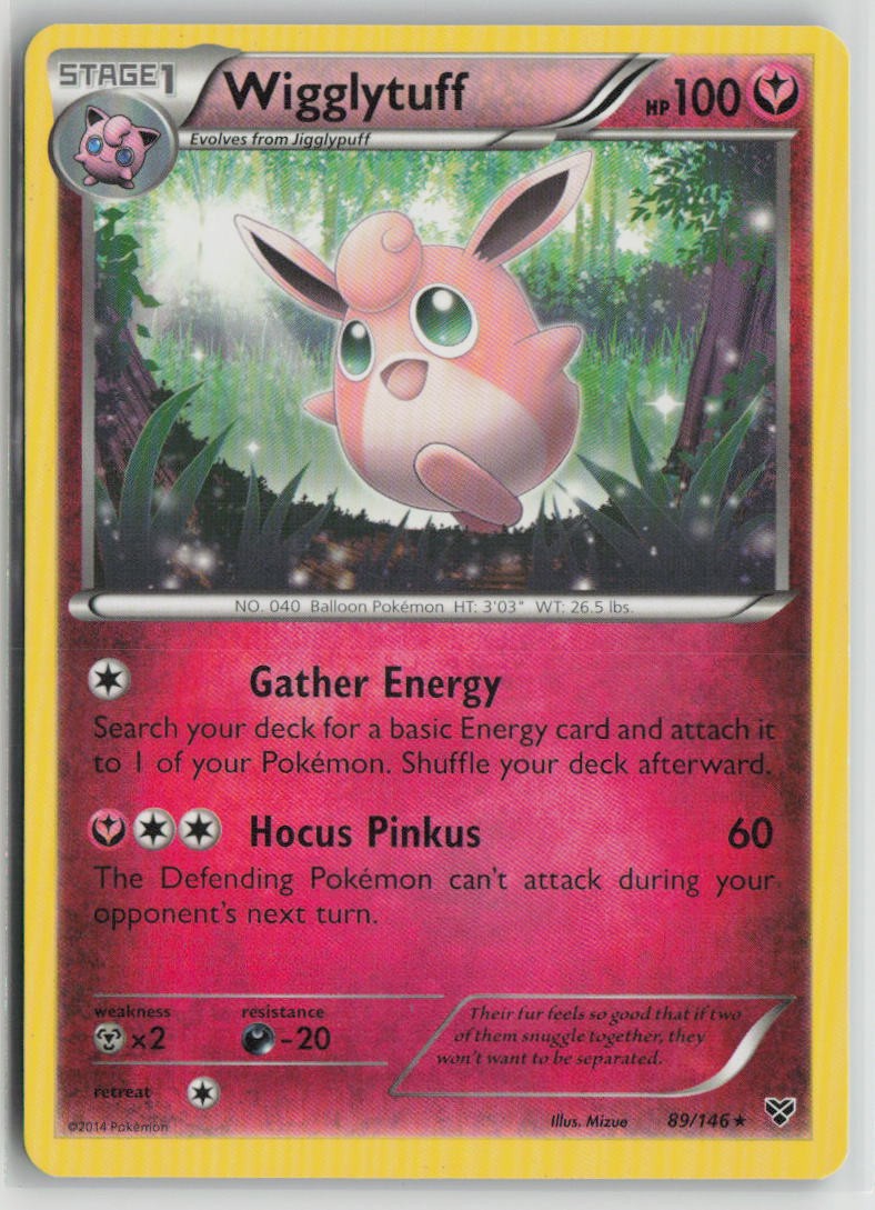 Wigglytuff 89/146 Rare XY Base Set Pokemon Lightly Played
