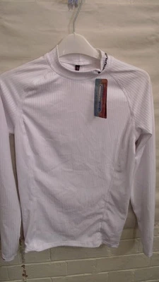 ENDURA TransRib baselayer womens small Coolmax cycling top NEW - image 1 of 4