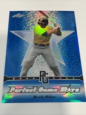 2013 Leaf Perfect Game Metal Brady Aiken /25 Blue Refractor Indians