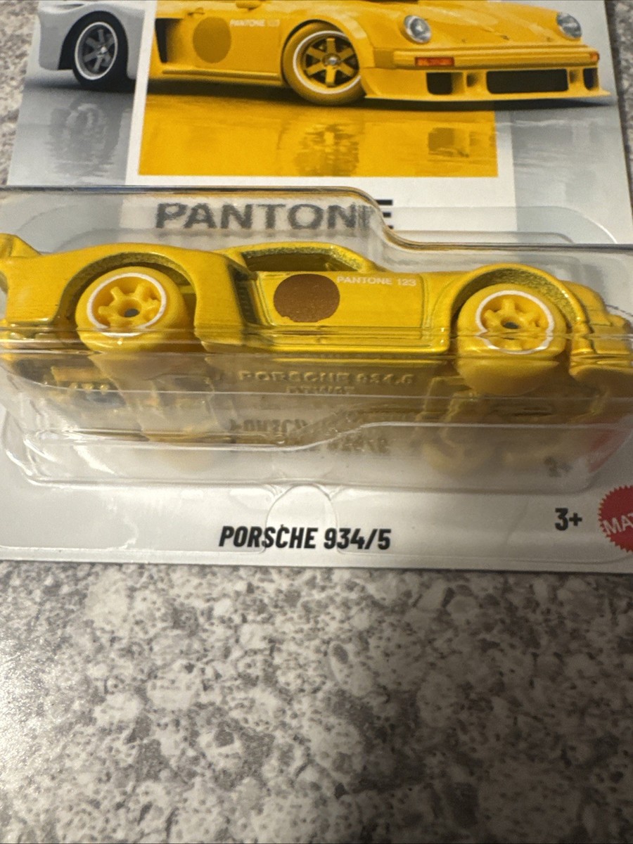Hot Wheels Pantone 123 Yellow Porsche 934/5 With Protector Case