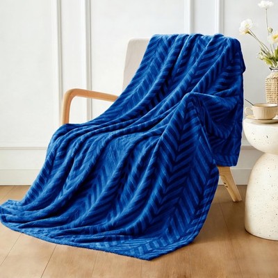 Flannel Fleece Throw Blanket for Couch Sofa Bed, Soft Velvet Lightweight Thro...