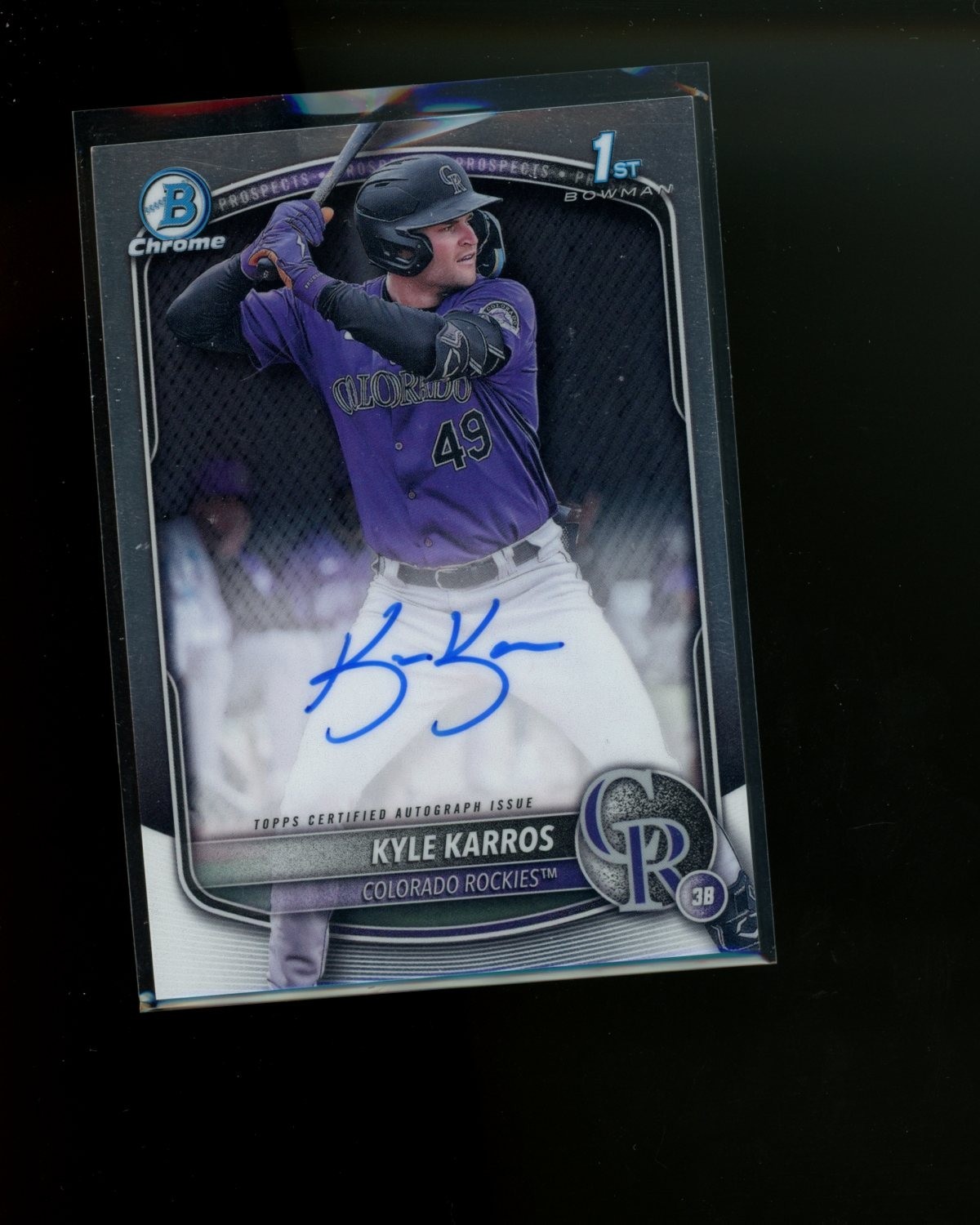 2025 Bowman Chrome Autograph Auto #CPAKK Kyle Karros 1st