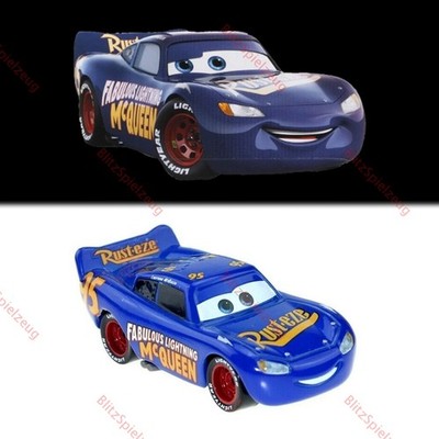 Nr.95 Lightning McQueen Cars Figur Blau Fabulous Doc Hudson Tribut Disney Pixar