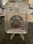 1989 American Silver Eagle Certified ICG In MS-70