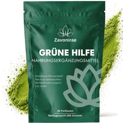 Superfood Greens Pulver Matcha Gerstengras Heidelbeeren Nahrungsergänzung