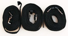 THIN BLACK CAMERA STRAPS SET OF 3