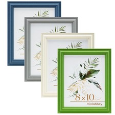 8x10 Picture Frame Set of 4, 8 x 10 Picture/Photo Frame for Wall Mounted or T...