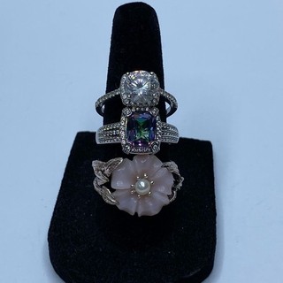 Sterling Silver Ring Jewelry Bundle 3pcs 10.7g