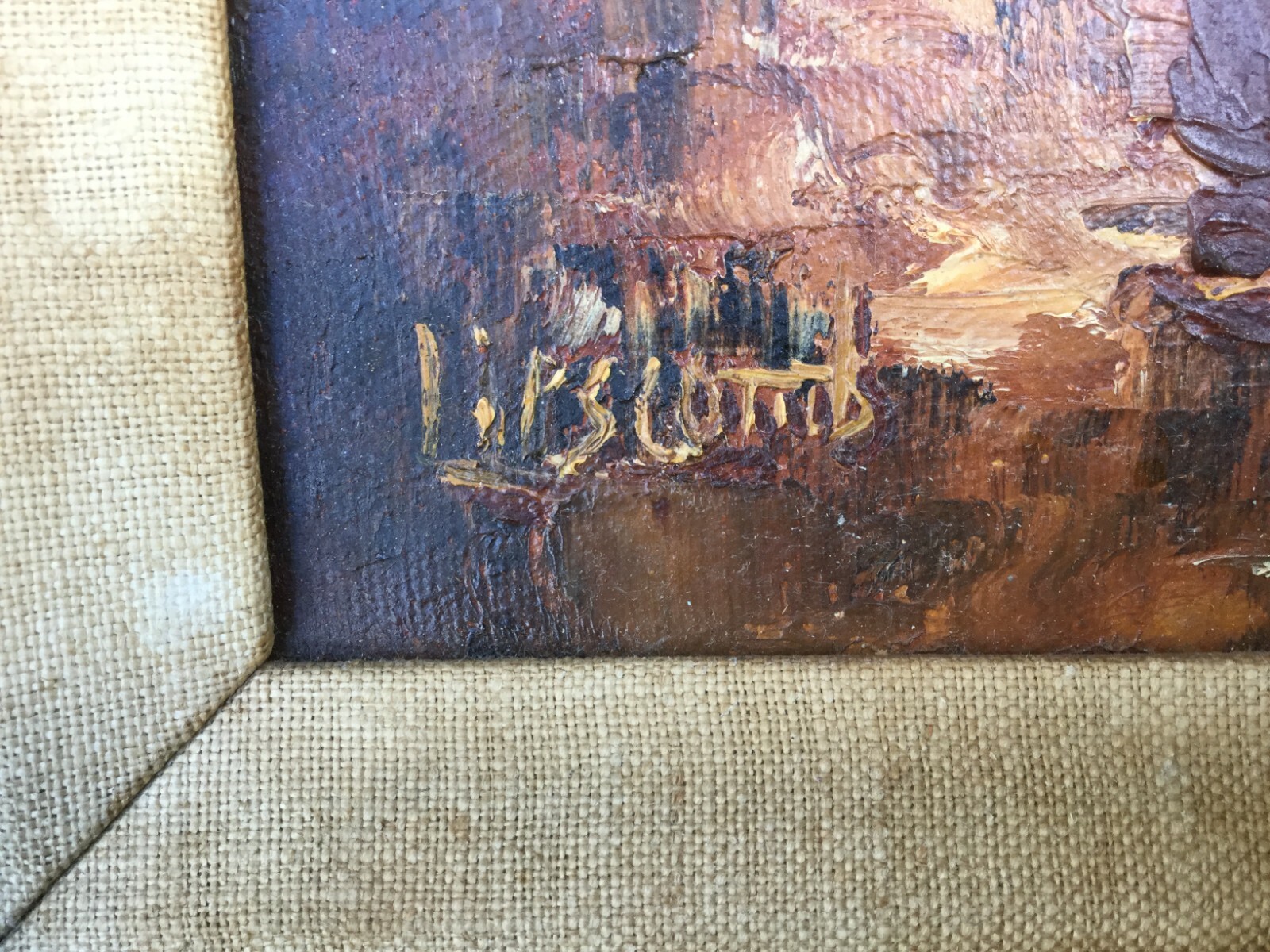 1970 Vintage Oil Painting Signed By Artist 9" x 12