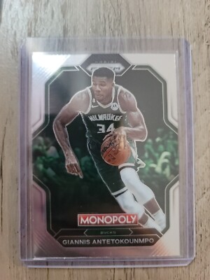 Giannis Antetokounmpo 2022-23 Panini Monopoly Skills Silver Prizm No. PS3