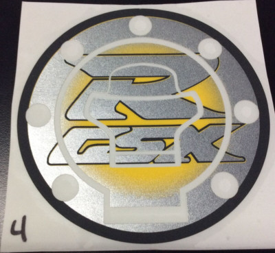 NOS SUZUKI MOTORCYCLE GAS CAP DECAL, 7 BOLT, GSX-R, 600/750/1000