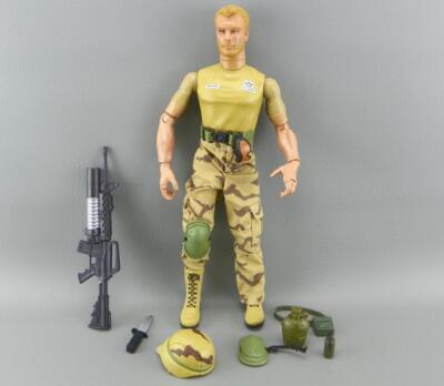 Vintage 1996 Hasbro GI JOE Dusty Tadur Desert Trooper Military