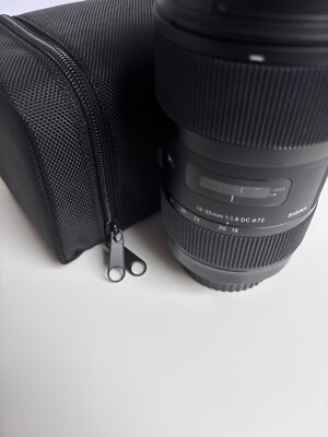 Zoomobjektiv Sigma Objektiv, 18-35 mm, 1:1,8 DC, D72, Kompatibel mit Canon, neu