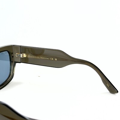 GUCCI GG1262 Crystal Gray Blue Diamond 1262 Unisex Chunky Bold