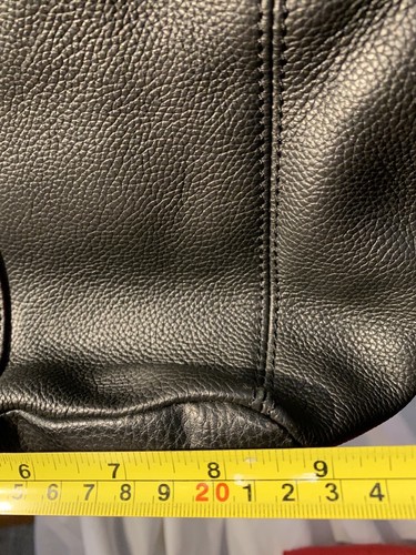 Tignanaello Black pebble leather purse shoulder bag lined quality M/L - Picture 10 of 11