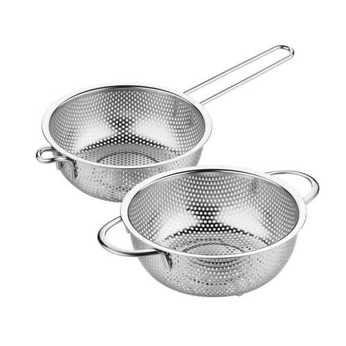 Food Colander Strainer Metal Colander Basket Rice Wash Strainer - Picture 8 of 12