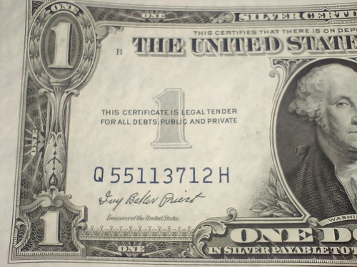 1935 One Dollar Bill Series E Silver Certificate Very Good Condition - Picture 3 of 7