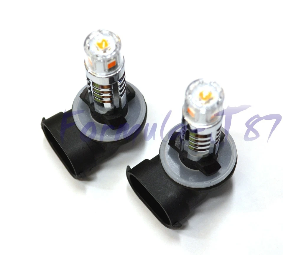 LED 20W 881 H27 Amber 2000K Two Bulbs Head Light Replacement Lamp Fit Snowmobile - Image 4 of 4