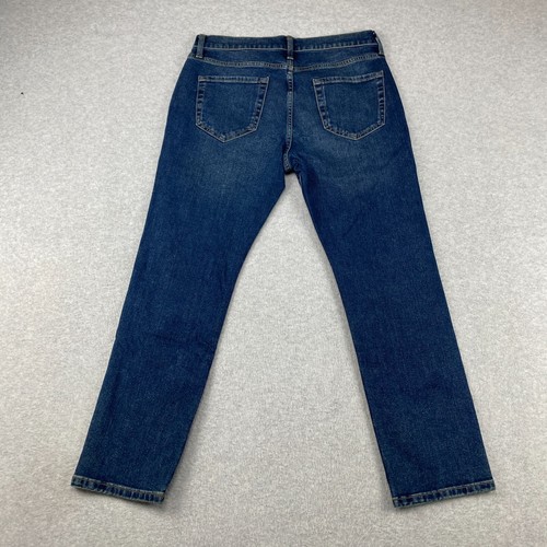 Amazon Essentials Jeans Herren 32x28 Blau Stretch Slim Mince Straight Dark Denim E
