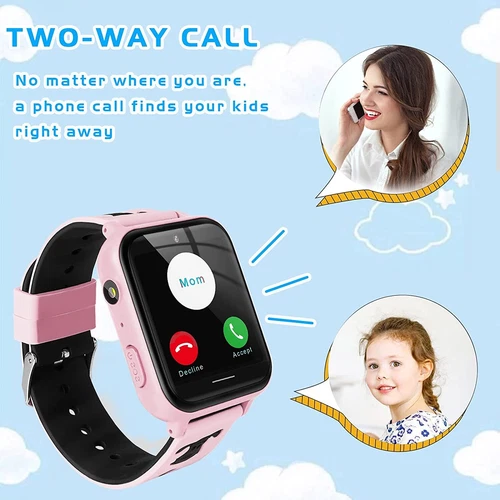 Reloj inteligente para niños con llamada bidireccional reproductor de música cámara juegos reloj SOS para niños - Imagen 36 de 40