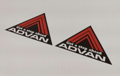 2x Advan Racing Decal Sticker JDM DRIFT FIT CIVIC TYPE R INTEGRA SIR S2000 JAPAN