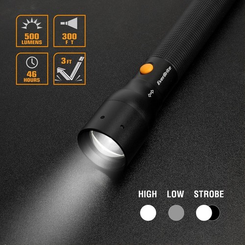 Super Bright LED Torch Tactical Flashlight 900 Lumens Work Light 3 Lighting Mode - Bild 13 von 14