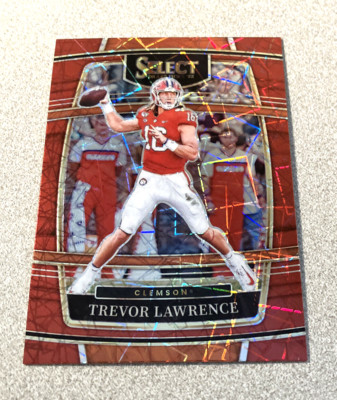 2022 Panini Select Draft Red Laser Prizm #39 Trevor Lawrence