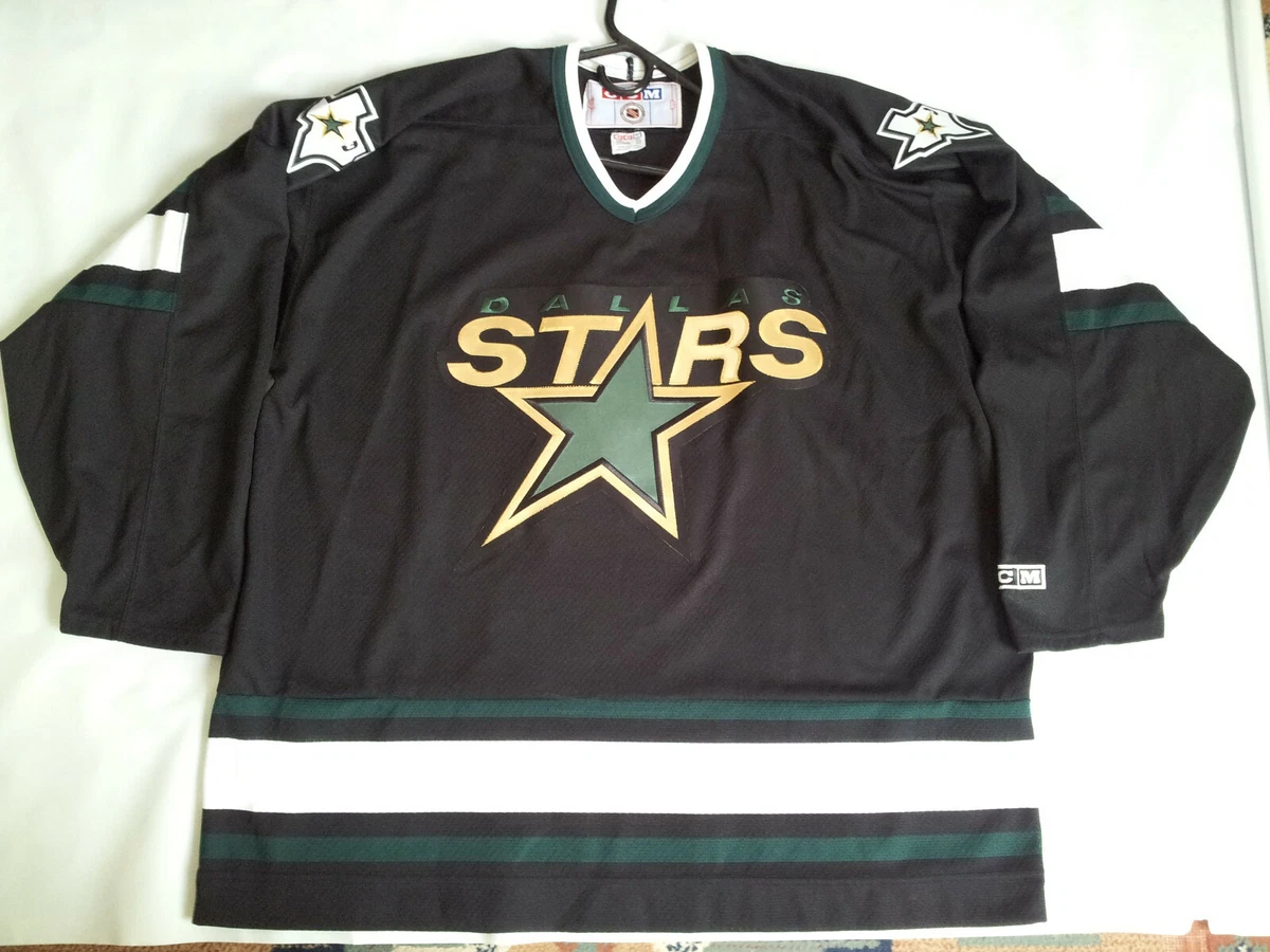 vtg Dallas Stars 1999 STANLEY CUP Jersey XL CCM Green nhl 90s