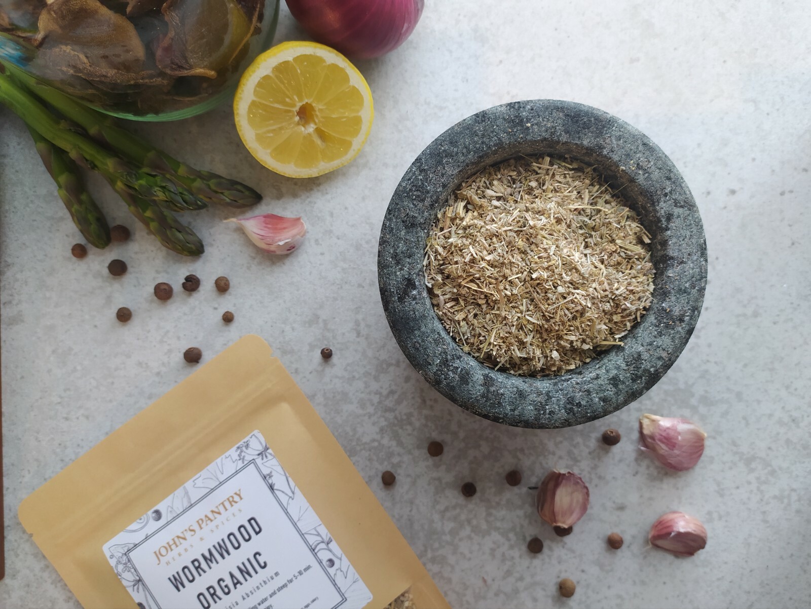 Organic Wormwood Herb Tea (Artemisia Absinthium) 100% natural , Piolun ...