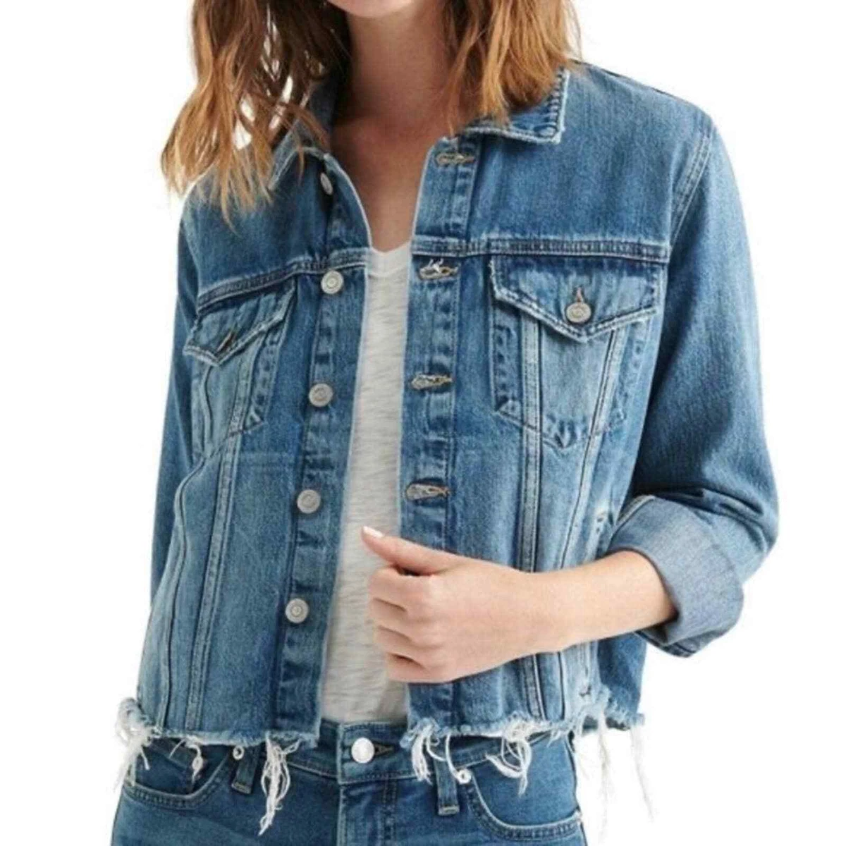 LUCKY BRAND Tomboy Trucker Jean Jacket