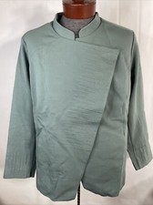 Elizabeth & Clarke Women's Knit Blazer With Staintech Top Green Size 28 4x New