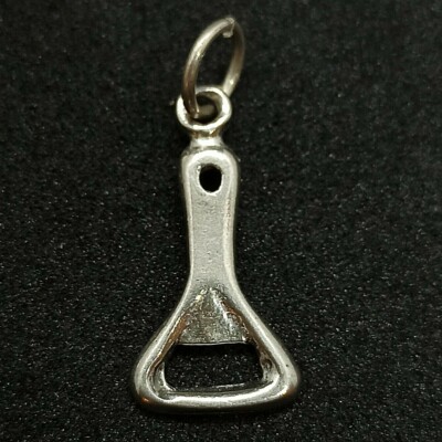 Vintage Pendant Bottle Opener Sterling Silver 925 Charm Gift