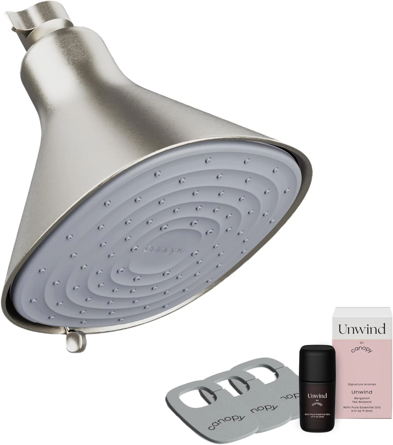 High Pressure Filtered Shower Head for Healthier Skin, Hair & Scalp - Nickel