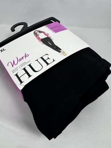 Hue Black Work Ponte 7/8 Slim Jogger Leggings XL U21273 White Side Piping Tags - Picture 4 of 9