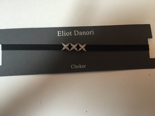 $60 Eliot Danori Choker Necklace Pave Ribbon #66 - Picture 4 of 5