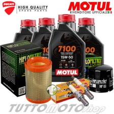 Tagliando DUCATI Hypermotard 821-SP 2013 2014 2015 / Motul 7100 + Filtri Candele