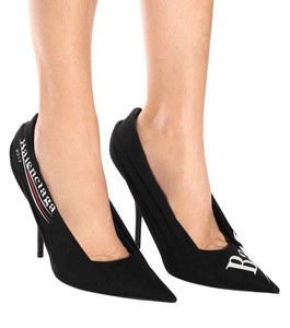balenciaga logo heels