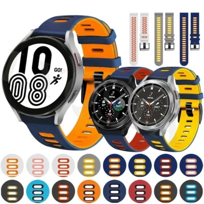 BNBUKLTD® For Samsung Galaxy Watch 4 5 6 7 Classic Pro FE Strap Silicone Fitness Band